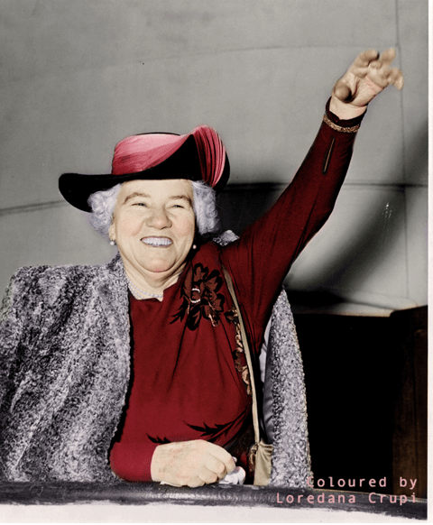 New York World-Telegram and the Sun newspaper staff photographer – Elizabeth Kenny 1950 – Coloured by Loredana Crupi